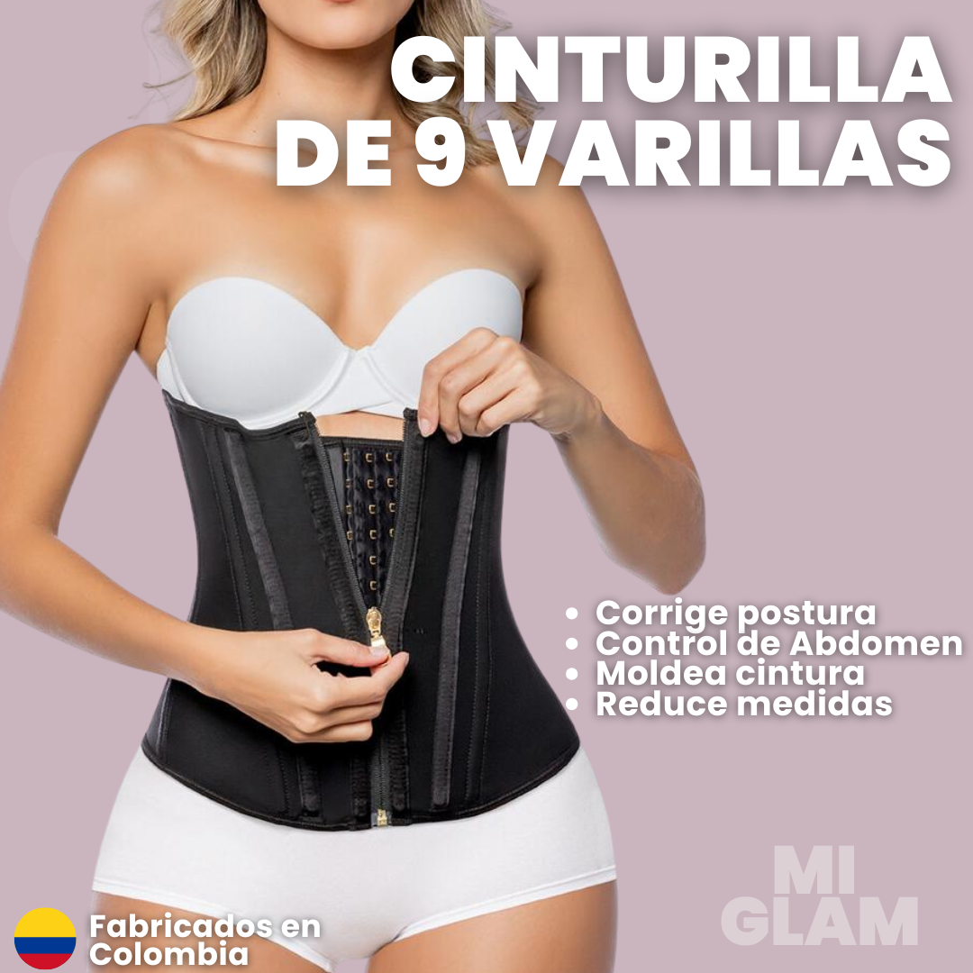 Cinturilla de 9 varillas con Compresión de Abdomen