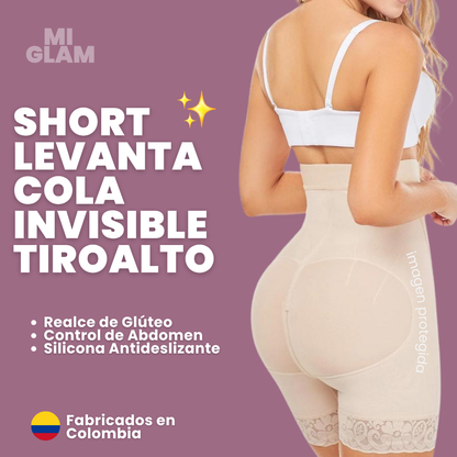 Short Levanta Glúteo Invisible con Control de Abdomen