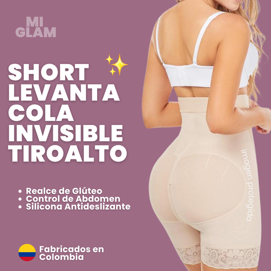 Short Levanta Glúteo Invisible con Control de Abdomen